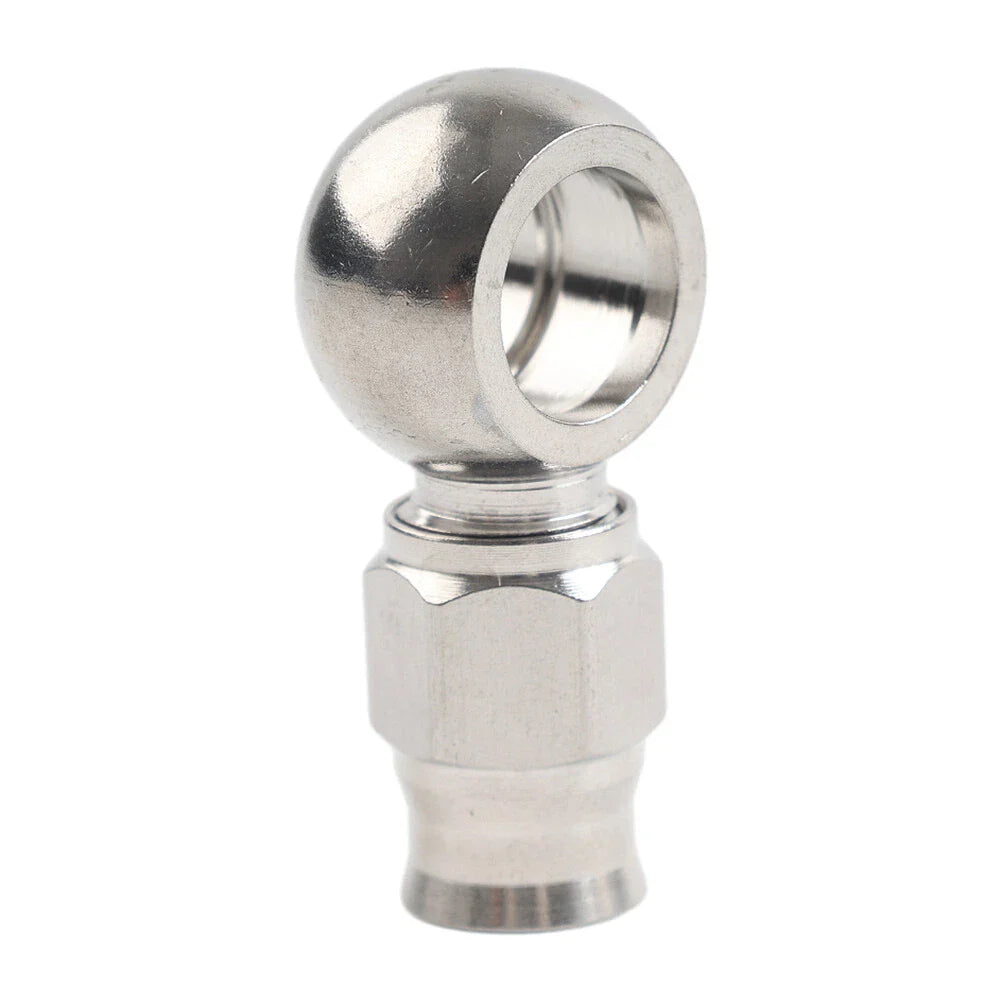 10.2mm Stainless Steel AN-3 Eye Banjo Hose Ends for Motorcycle Brake Fittings