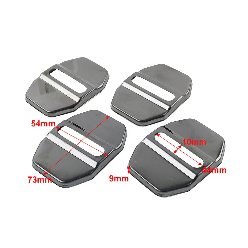 Blk Door Lock Protective Cover for BMW F40 F45 G20, Benz C Class, Maserati