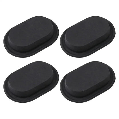 4 Pcs Floor Pan Drain Plugs for Jeep Gladiator (2020-2023) Black Rubber