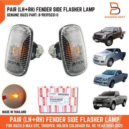 Side Flasher Fender Light for Holden Rodeo, Isuzu D-Max (2003-2025)