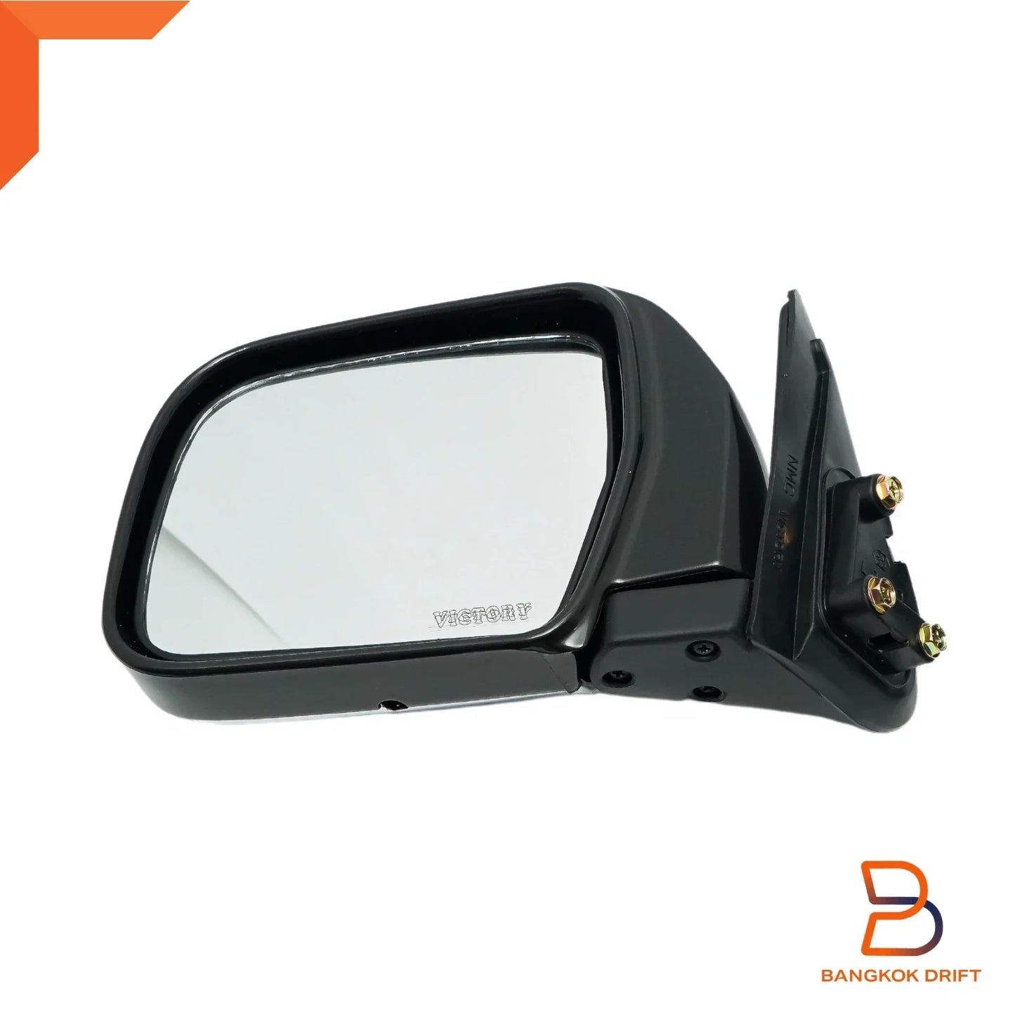 LH Chrome Wing Side Mirror for Toyota Hilux Ute 88-96