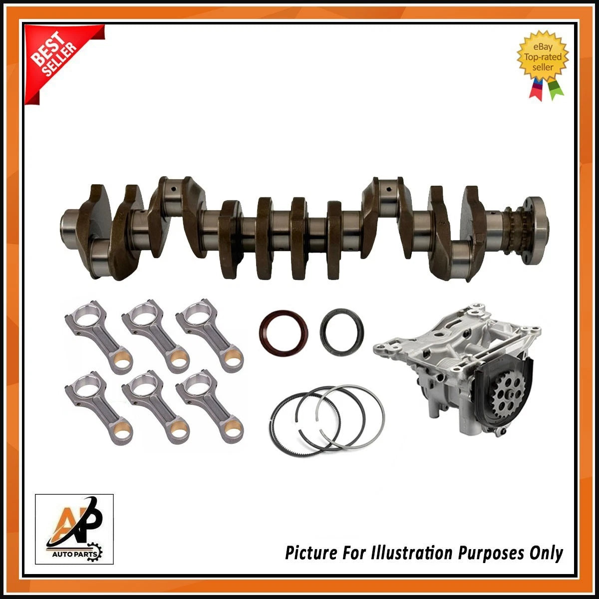 Crankshaft Rebuilt for BMW X3 X4 X5 X6 40D 30D N57 (2008–2018)