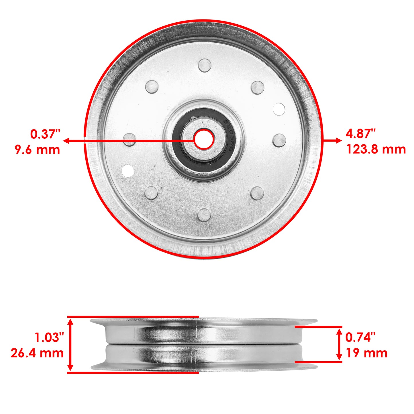 Deck Pulleys Replacement for Cub Cadet (2005–2010)