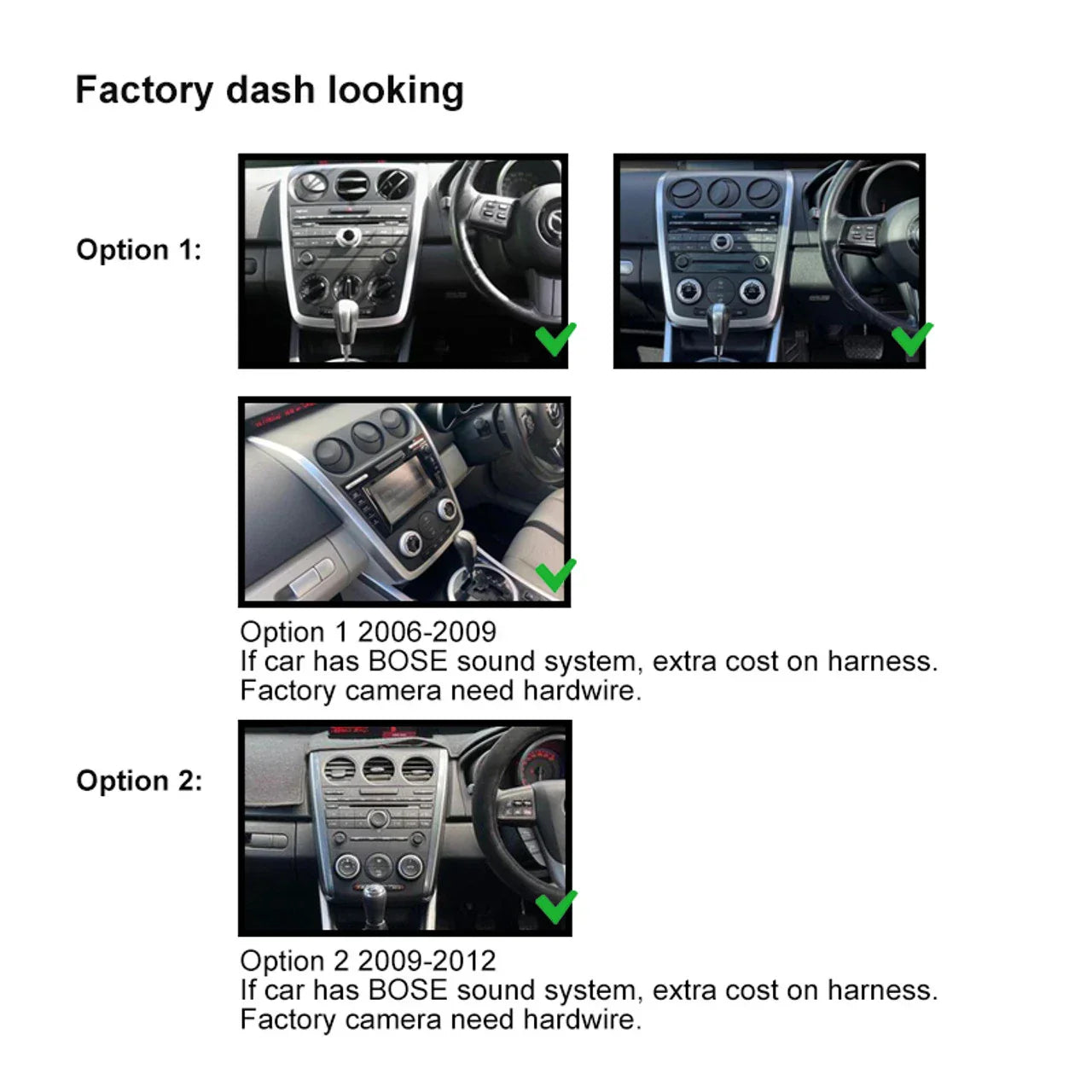 9'' Car Radio Head Unit for Mazda CX-7 (2006-2012)