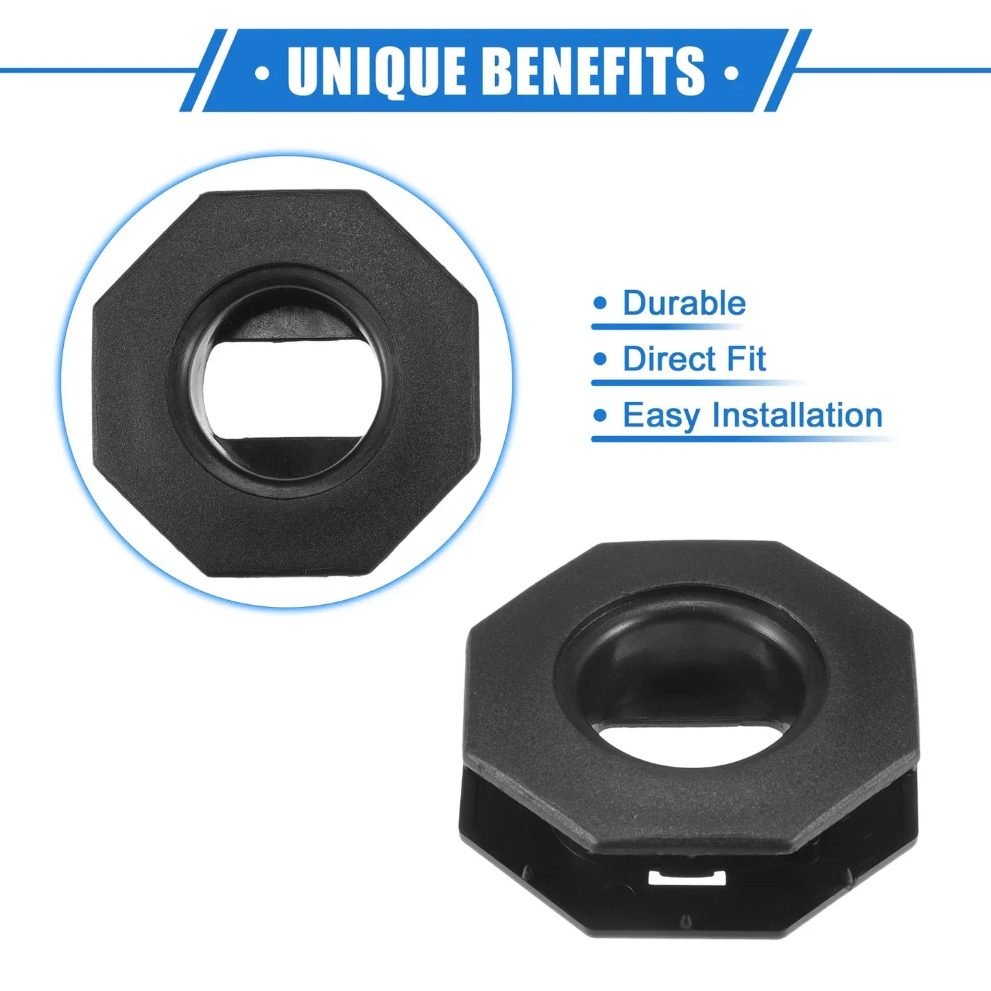 4pcs Car Holder Retainers for Lexus GS 2013-2019 Durable Plastic Black