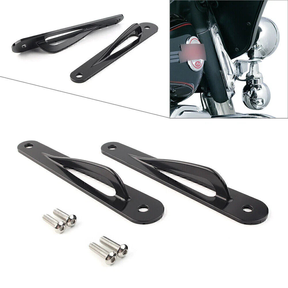 Black Custom Tie-Down Brackets for Harley Touring Ultra Limited (2014-2023)