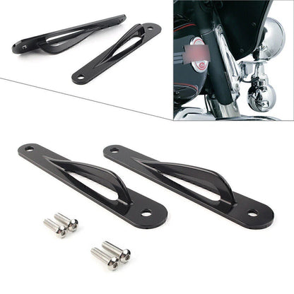Black Custom Tie-Down Brackets for Harley Touring Ultra Limited (2014-2023)