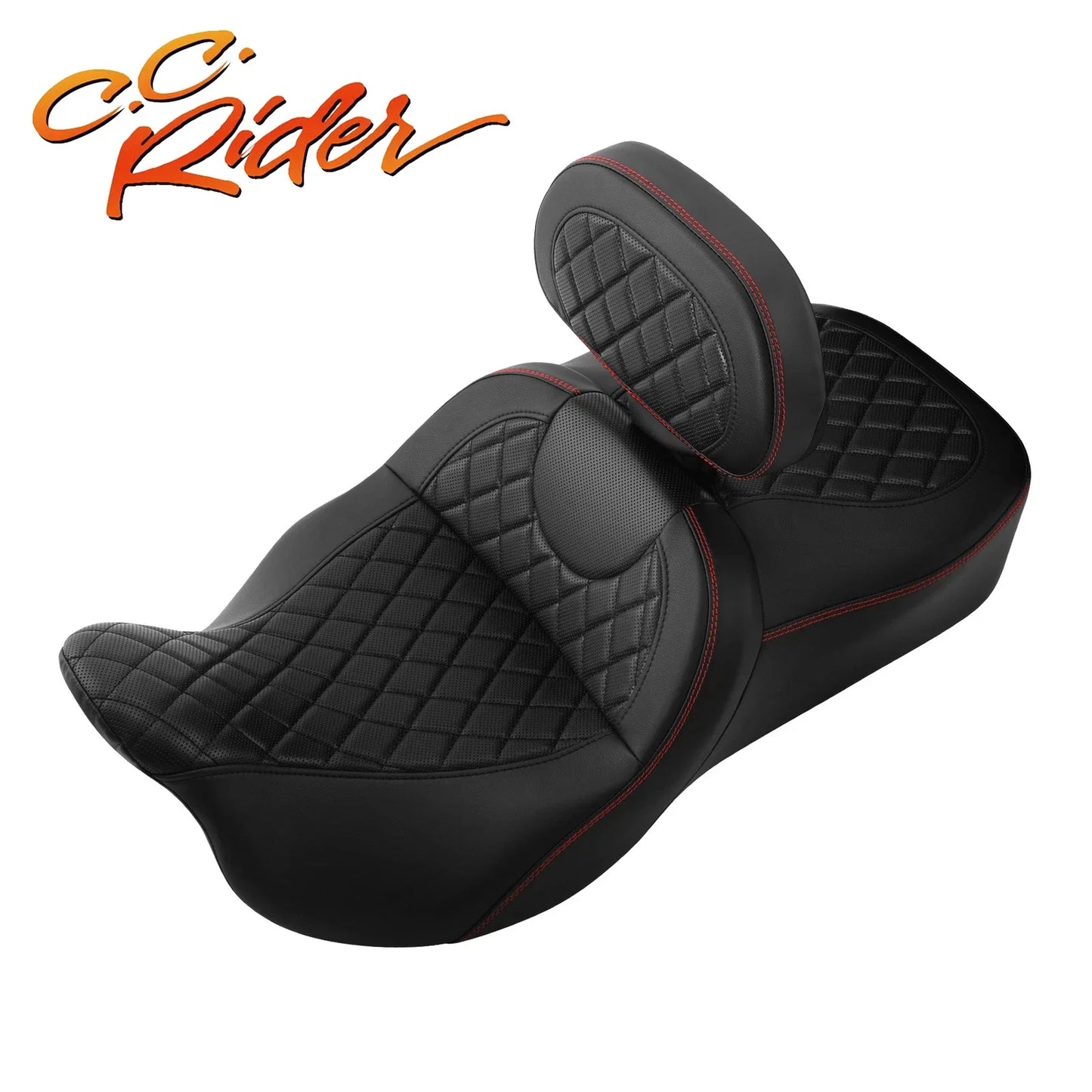 Driver Passenger Seat Backrest for Harley Electra Tri Glide (2009-2023)