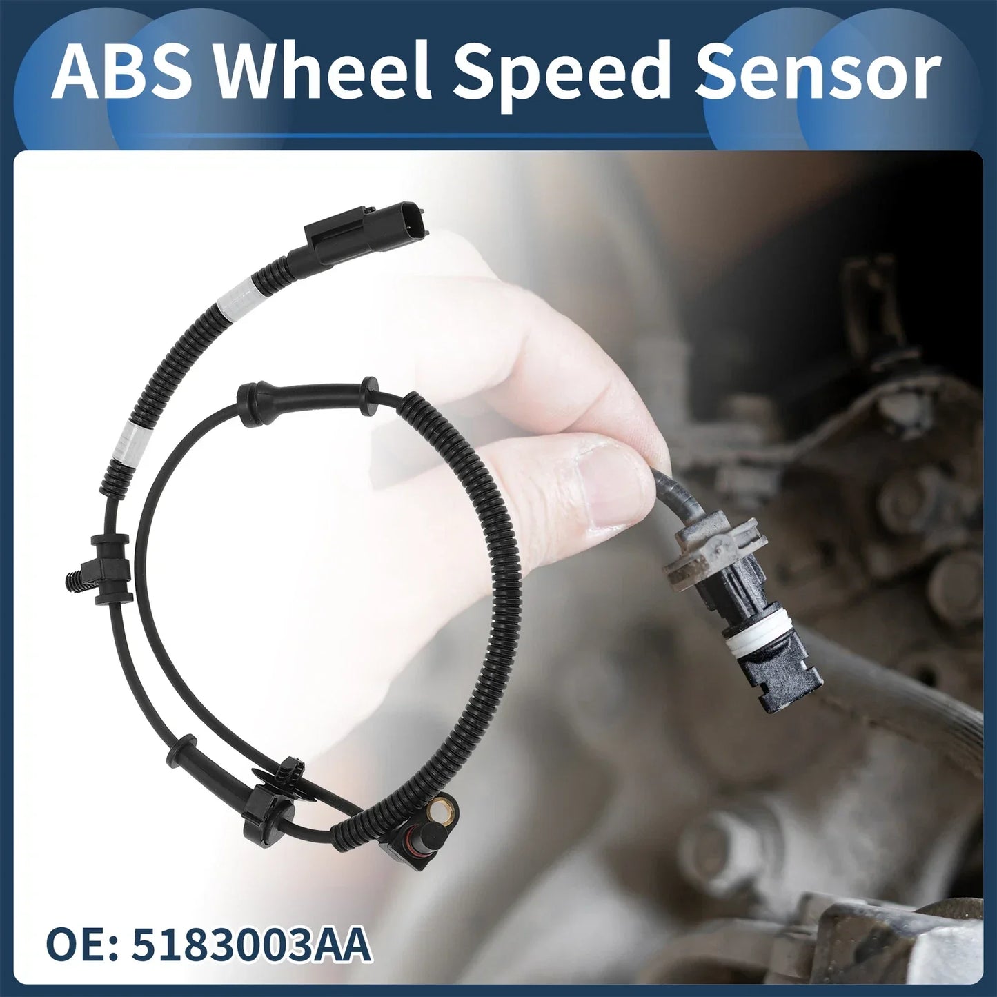 ABS Wheel Speed Sensor for Dodge Ram 1500 Pickup 4WD (2010-2018)