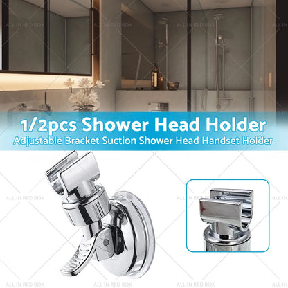 Adjustable Bracket Suction Shower Head Holder for Bathroom Wall Mount
