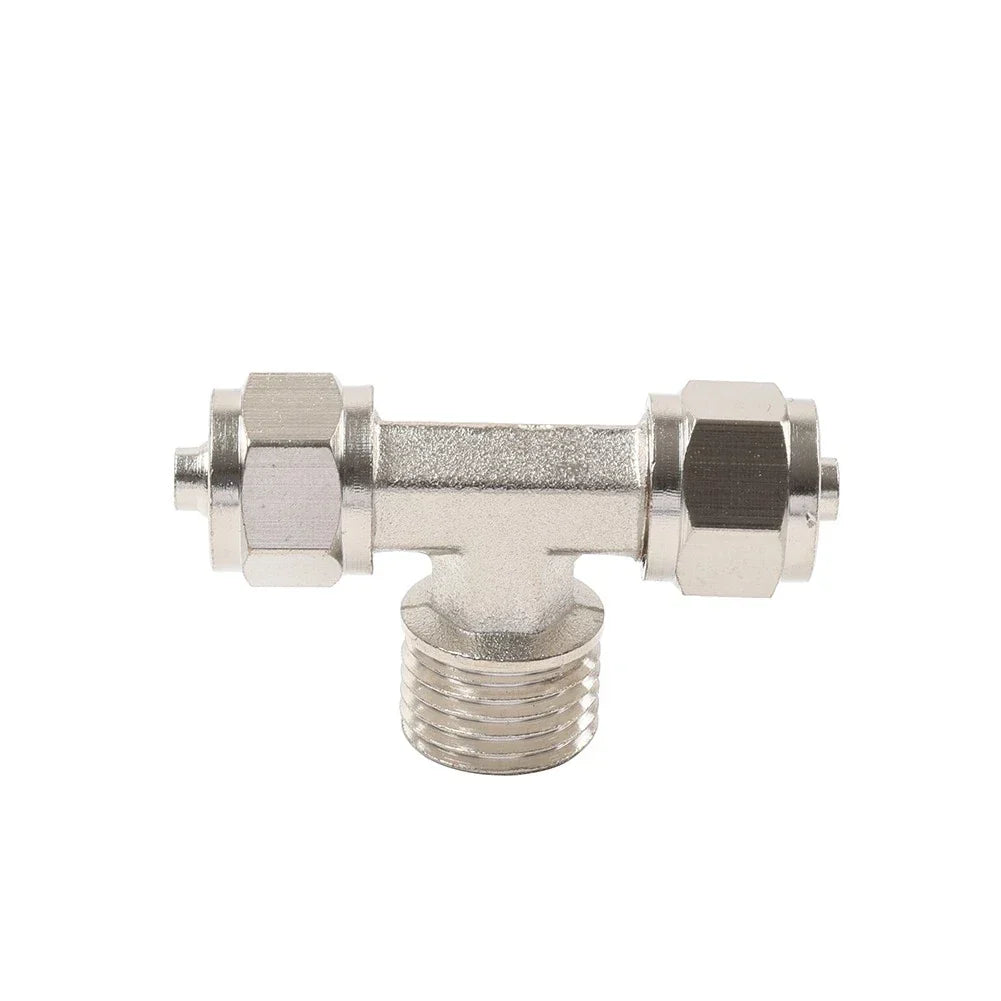 3 x Lock Cylinder Air Pipe Tee Joint 6mm for Tire Changer