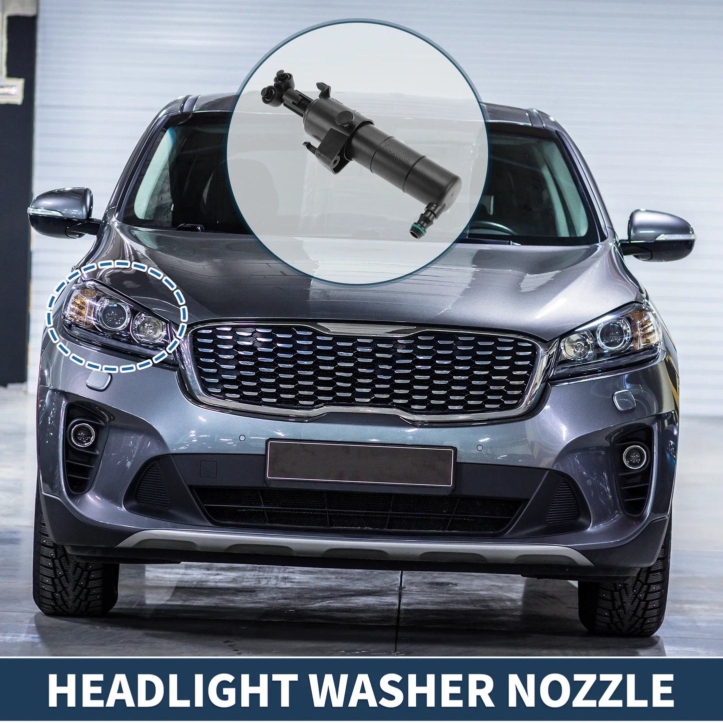 Driver Side Headlight Washer Nozzle for Mercedes-Benz E250 (2010-2016)