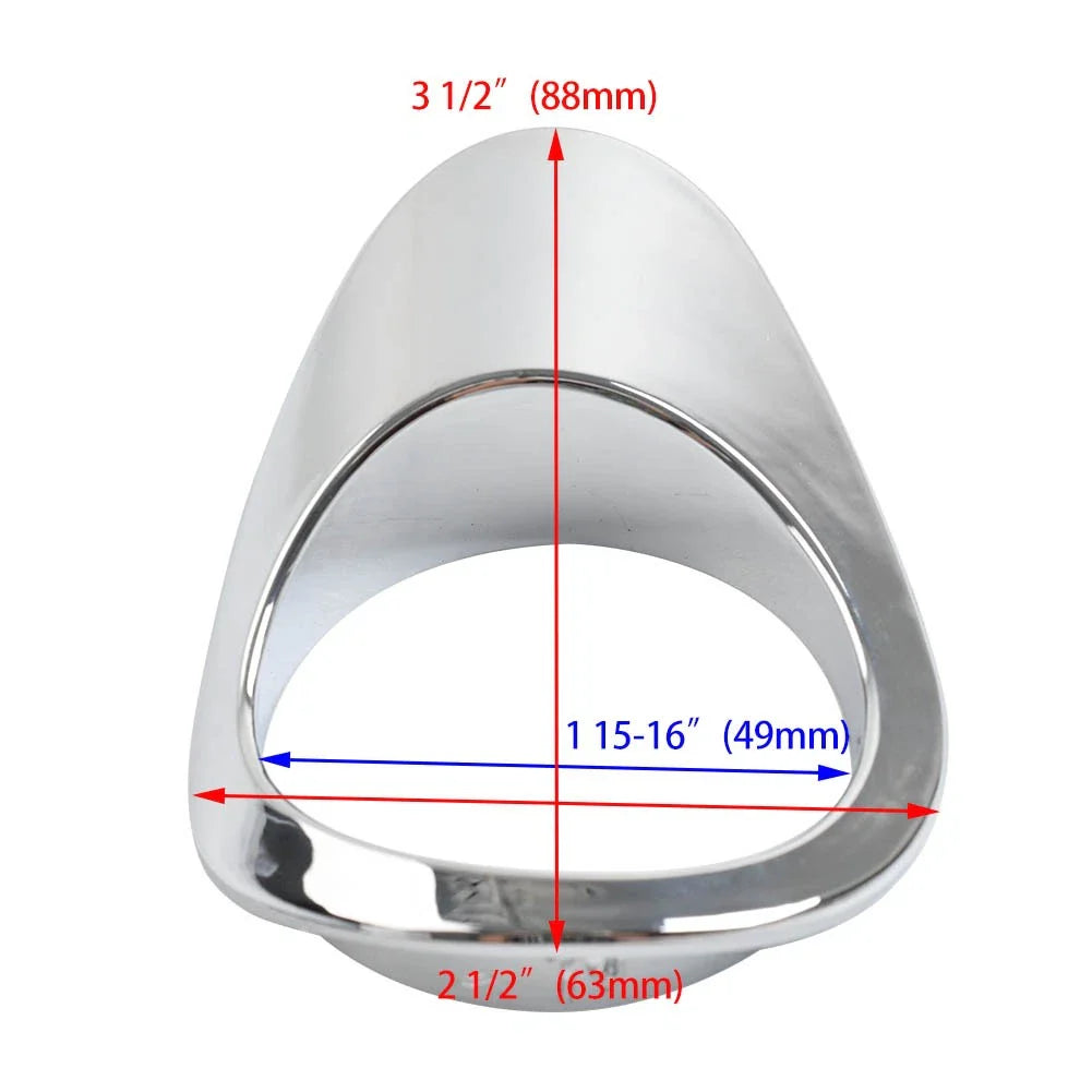 Chrome Right Battery Cover Oil Dipstick Bezel for Harley XL1200 883 (2004-2022)