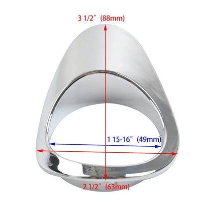 Chrome Right Battery Cover Oil Dipstick Bezel for Harley XL1200 883 (2004-2022)