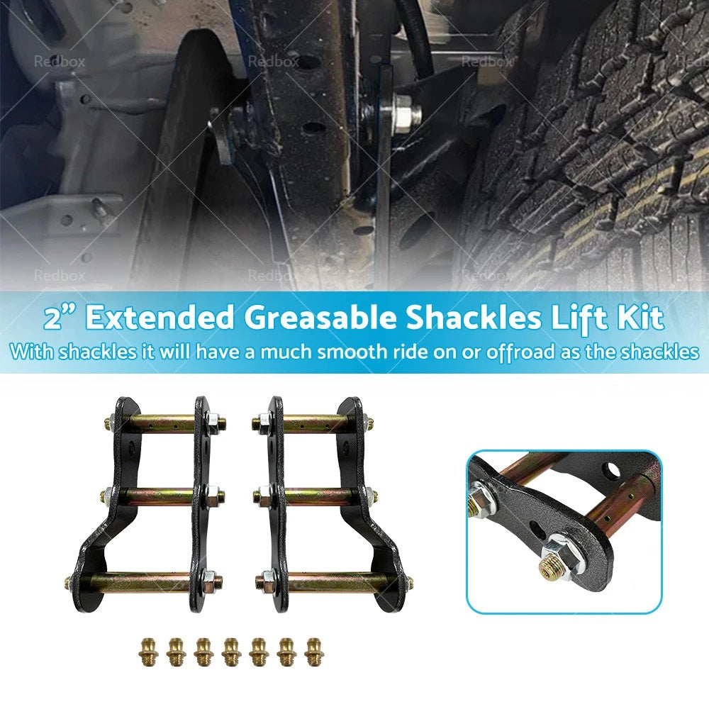 Rear Extended 2" Shackles Lift for Nissan Navara D40 (2005-2015)