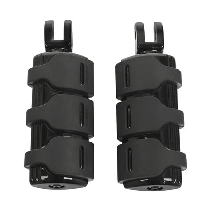 Black Front Rider Driver Footpeg Pegs for Harley Softail Low Rider (2018-2025)