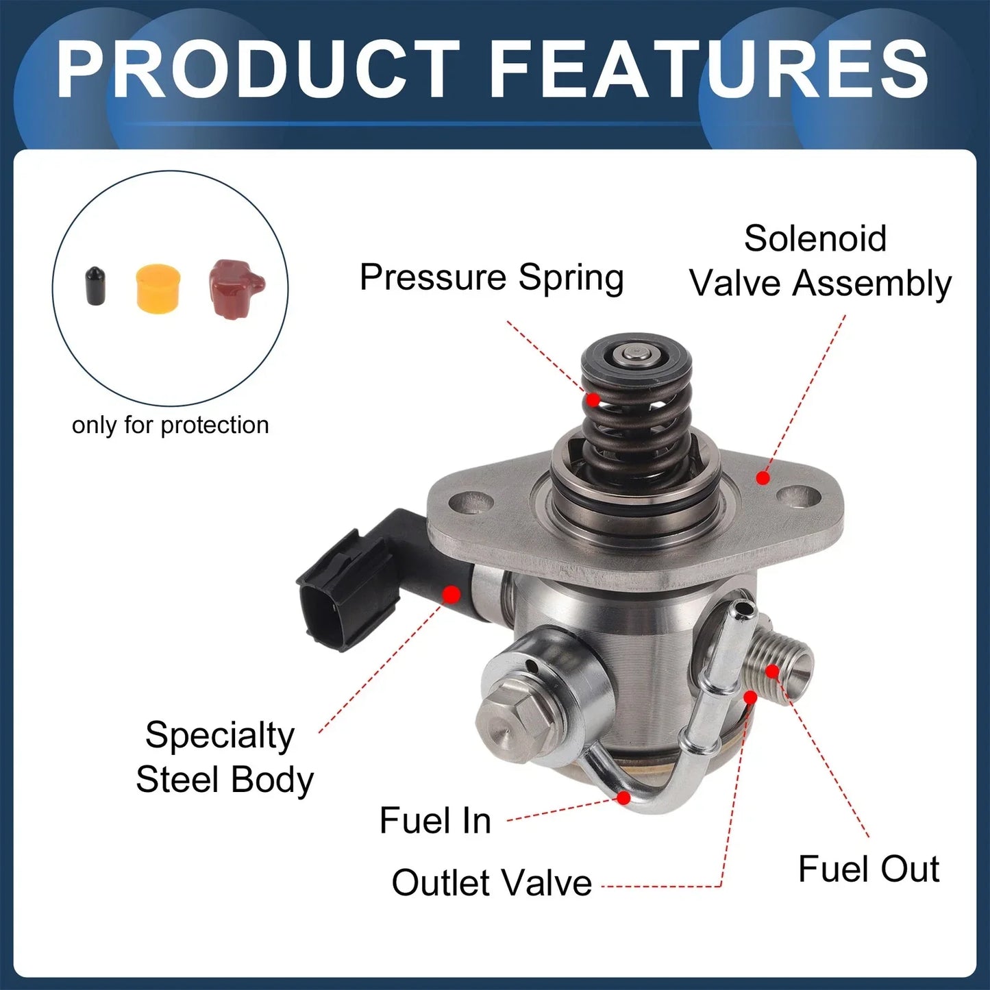 High Pressure Fuel Pump for Honda Fit L4 1.5L (2015-2017)