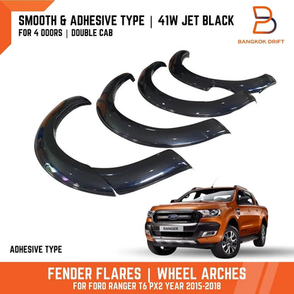 41W Fender Flares for Ford Ranger PX2 2015-2018 4 Door Dual Cab