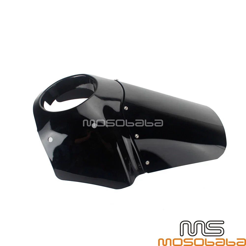 Headlight Fairing Windshield w/Extension Blocks for Harley Dyna