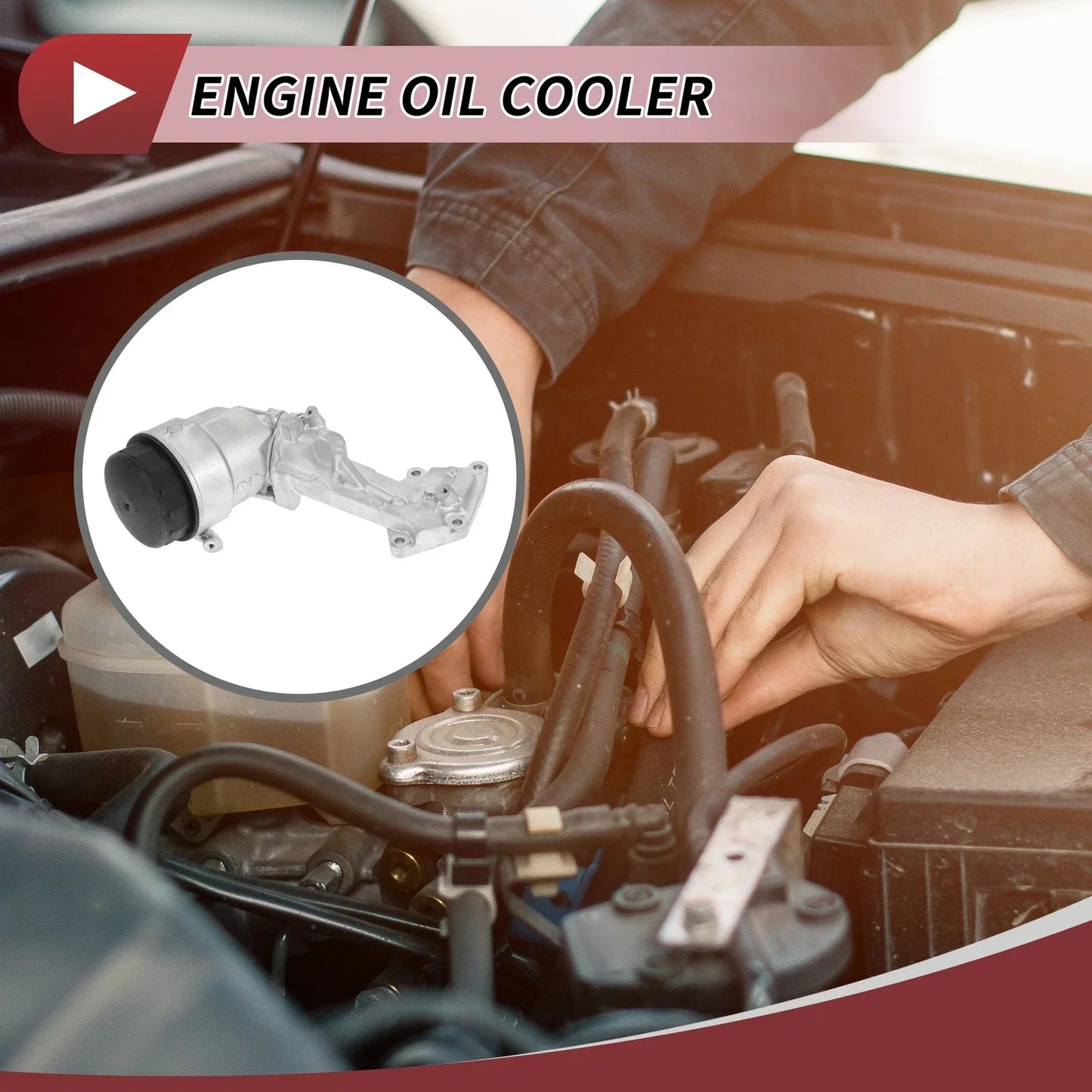 Engine Oil Cooler for Mercedes-Benz E350 (2011-2013) 1 x Trans Cooler