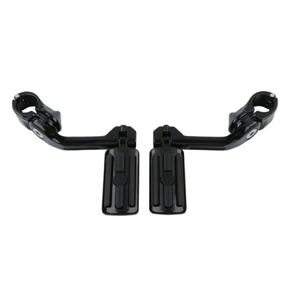 Mustache Engine Guard Crash Bar Footpegs for Harley Softail Deluxe (2000-2017)