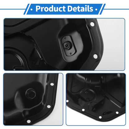 Engine Oil Pan for Lexus RX350 Base V6 3.5L Aluminum Alloy Black (2007-2015)