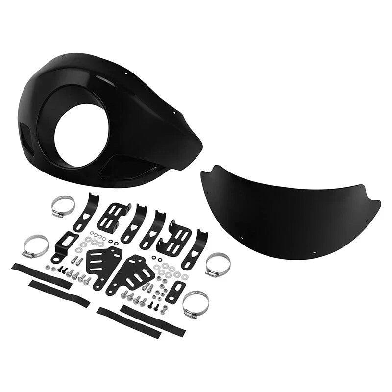 5 3/4" Front Headlight Fairing for Harley Touring (35mm-49mm Forks)