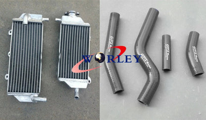 Aluminum Radiator + Black Silicone Hose for YAMAHA WR450F (2012-2015)