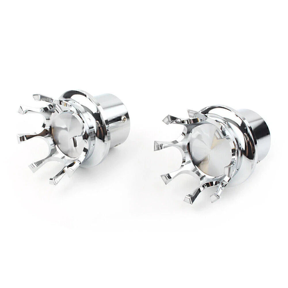 Front Axle Nut Cover Silver Bolt Cap for Harley XL 1200 Dyna Touring (2004-2023)