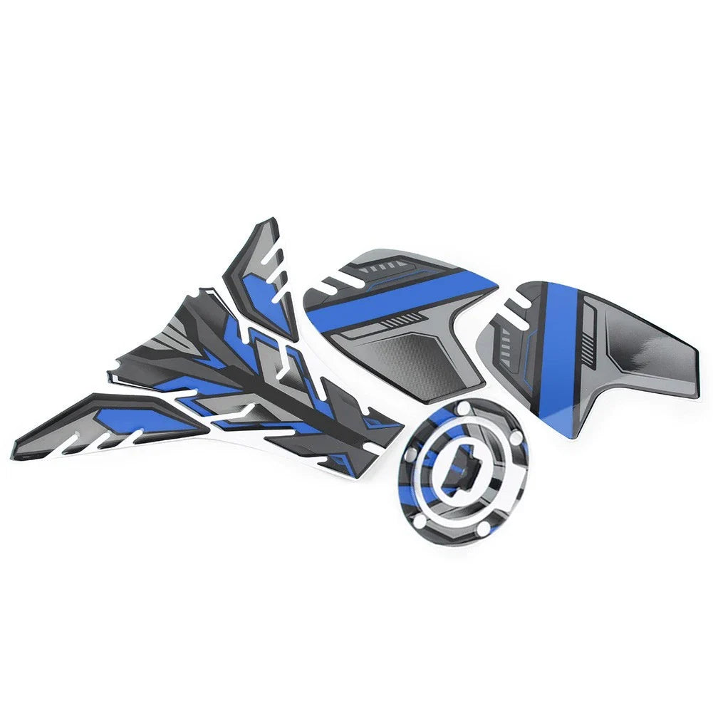 3D Gas Tank Pad Decal Sticker Blue for Yamaha MT-09 SP Tracer (2018-2020)