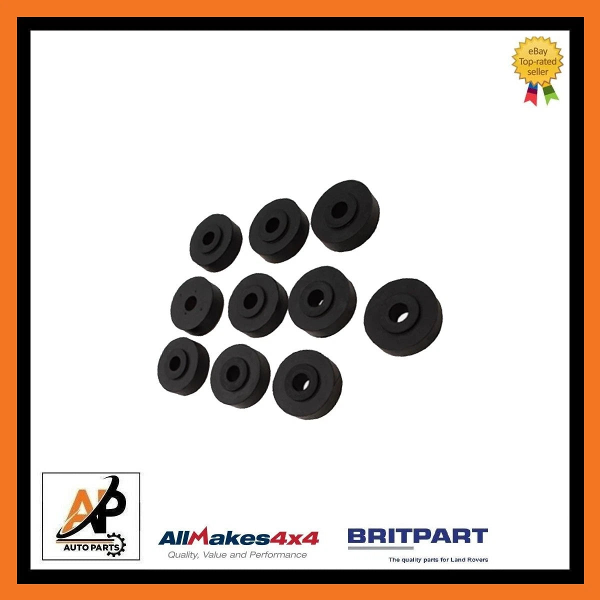 Body to Chassis Rubber Mountings Kit for Land Rover Discovery 1 (1989–1998)