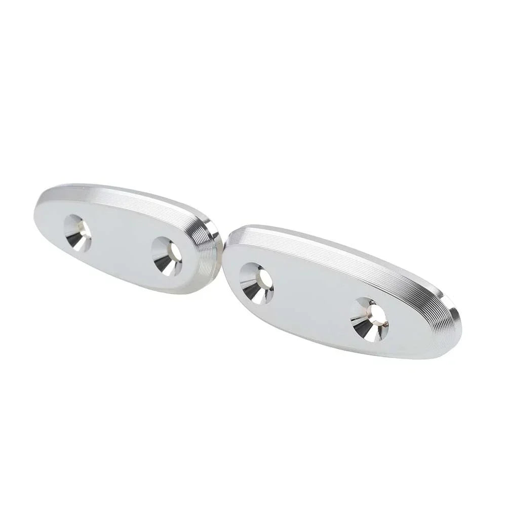Rearview Mirror Block Off Base Plate Chrome for Suzuki Hayabusa GSX1300R (08-20)