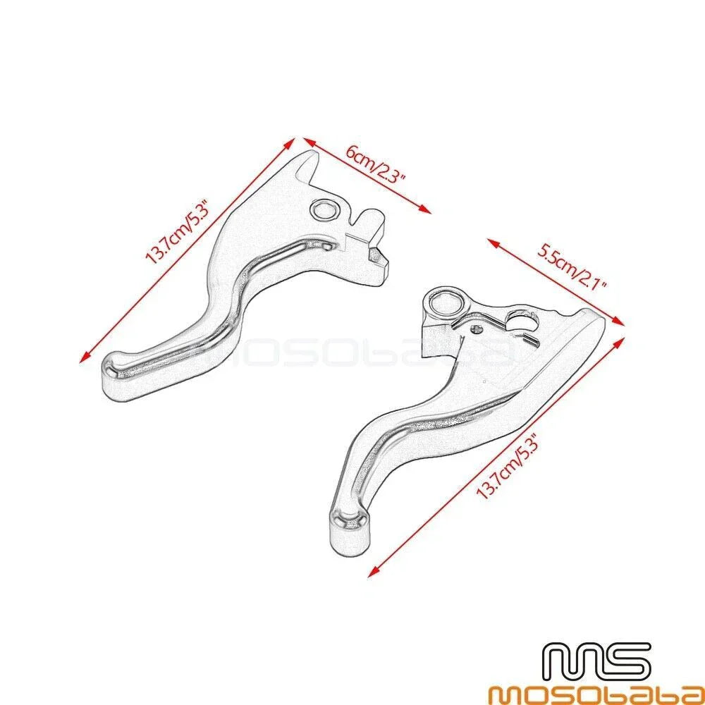 Brake Clutch Levers for Harley Softail Standard FXST, Street Bob FXBB, Low Rider S