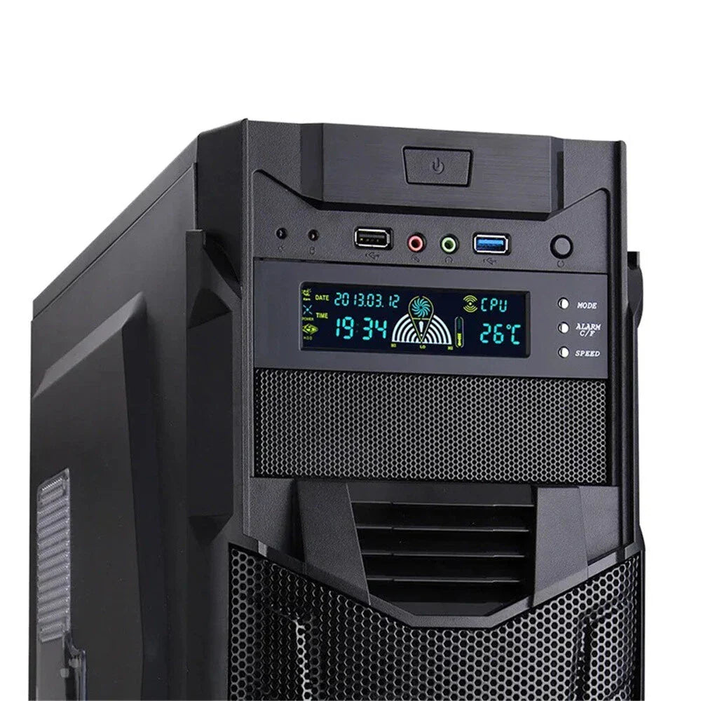 5.25" 12V PC Computer Fan Controller 3 Speed LCD Display