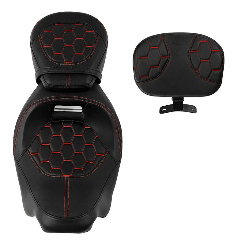 Driver & Passenger Seats & Rider Backrest for Harley CVO Road Glide (09-23)