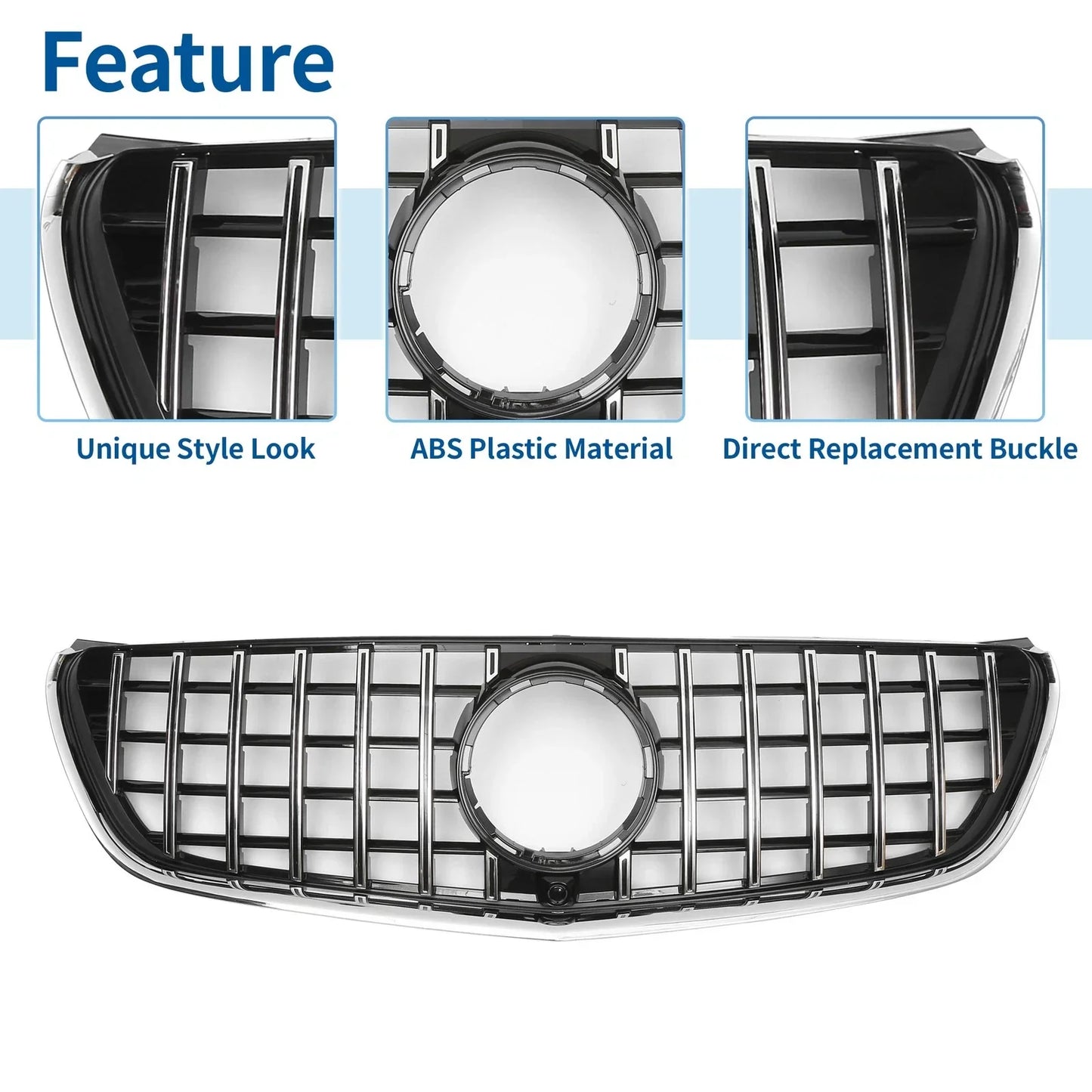 Front Upper Bumper Grille for Mercedes-Benz V-Class (2014-2023)