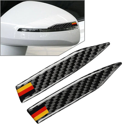 Carbon Black Universal Side Mirror Anti-Collision Protector Trim