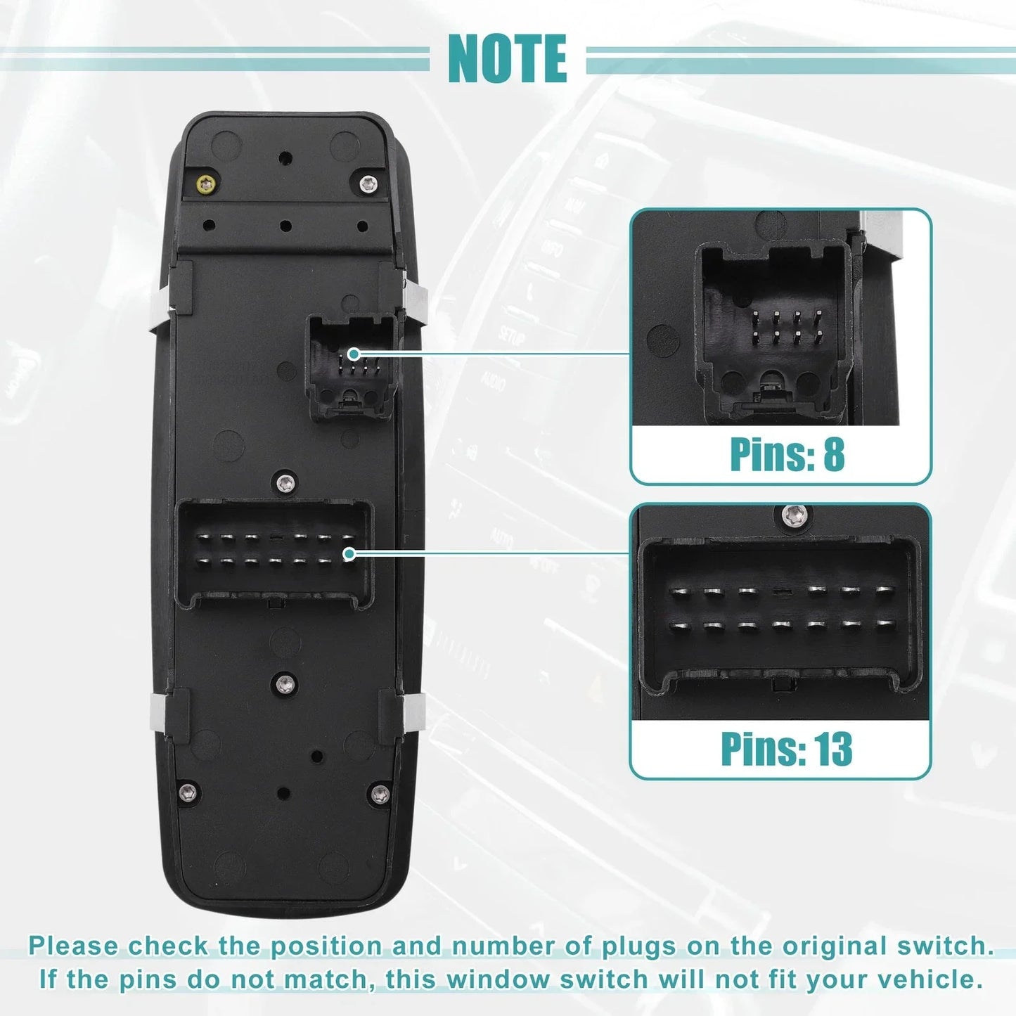 Power Window Switch for Dodge Journey (2011-2020)