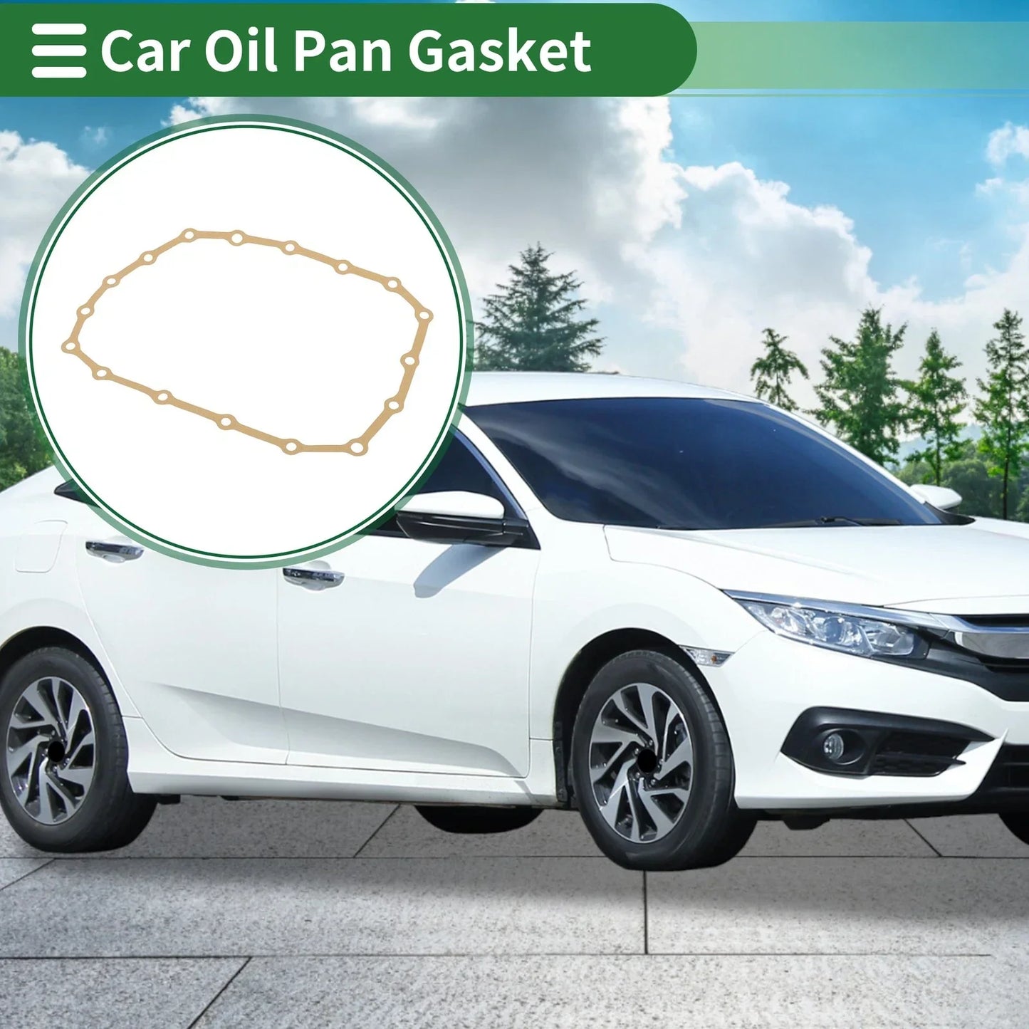 Car Oil Pan Gasket for Honda Civic, HR-V (2014-2025, 2016-2025)