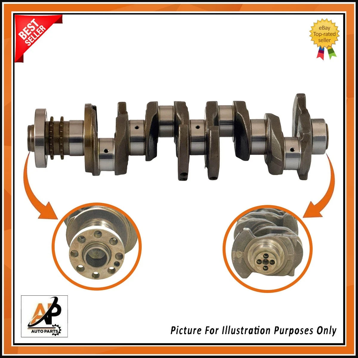 Crankshaft Without Gear OEM Replacement for BMW Mini 2.0 Diesel N47 (2007–2015)
