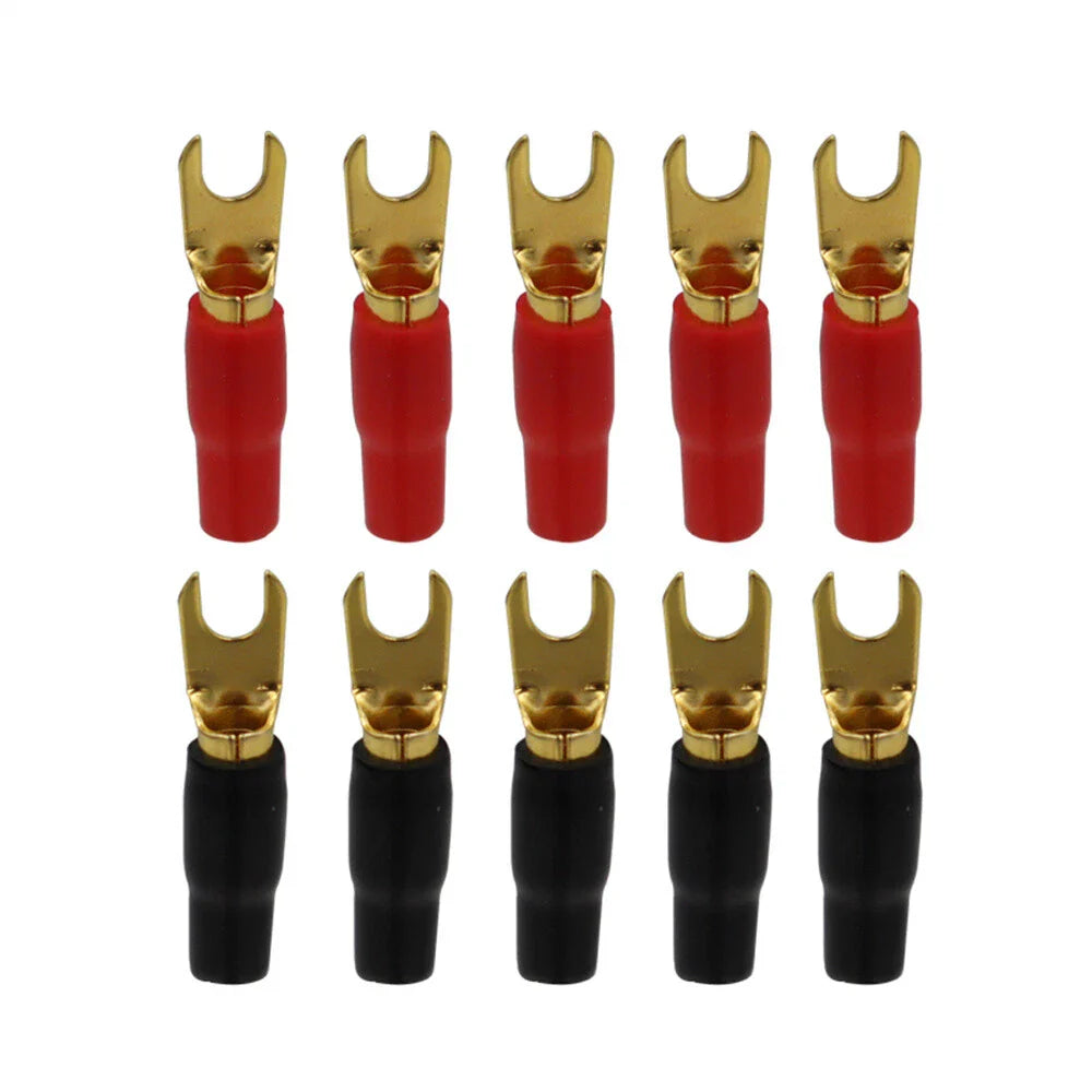 5 x Car Speaker Wire Connectors 8GA Terminal Spade Adapter Copper
