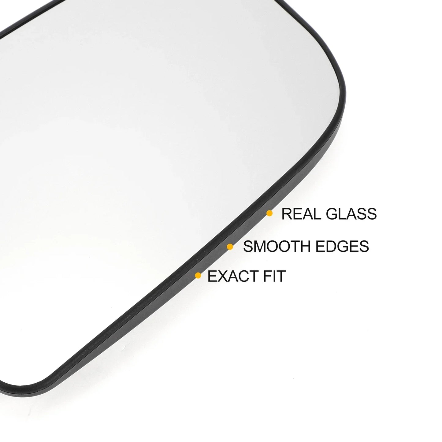Right Upper White Mirror Glass w/ Back Non-Heated for Mercedes Sprinter (2007-2023)