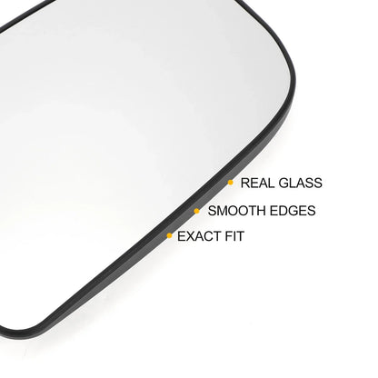Right Upper White Mirror Glass w/ Back Non-Heated for Mercedes Sprinter (2007-2023)