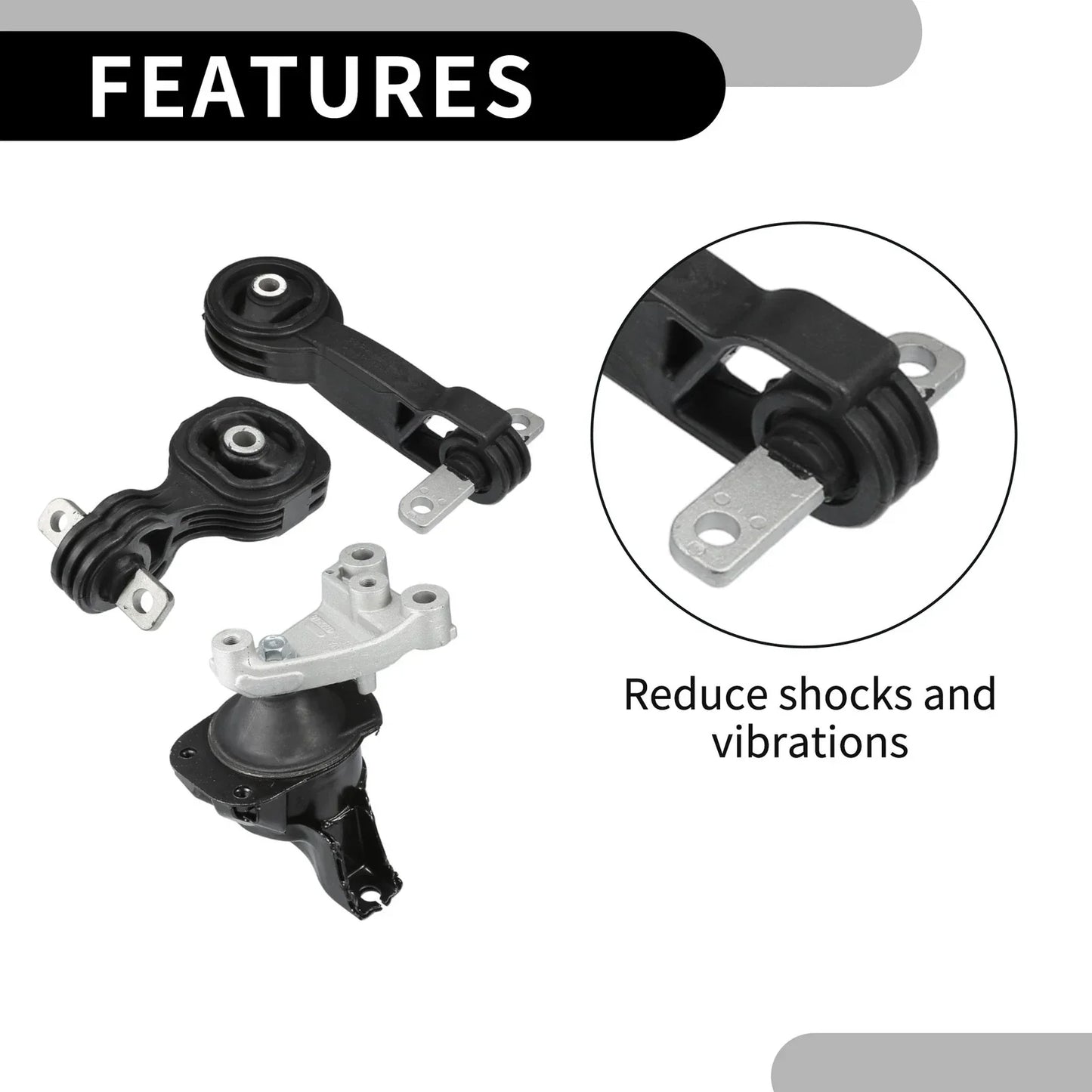 Engine Motor Mount for Honda Civic 1.8L (2006-2010) - 1 Set