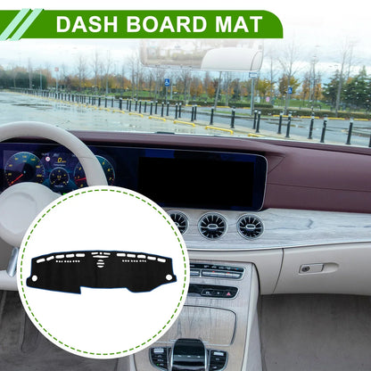 Dashboard Cover Mat for Mercedes E-Class 2010 (2010) - Sun Protector Pad Black Blue