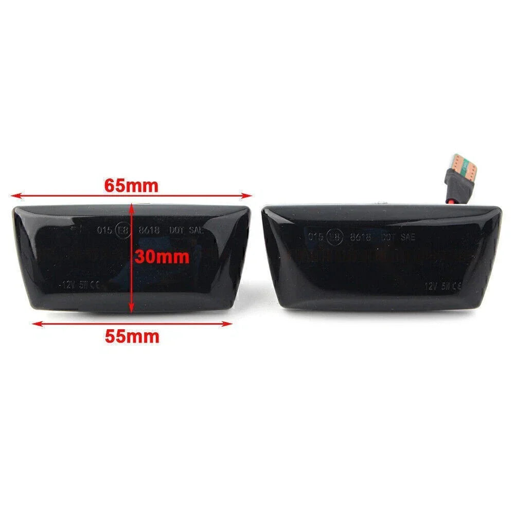 LED Dynamic Side Marker Lights for Opel Astra H MK5 Zafira B MK2 Clear