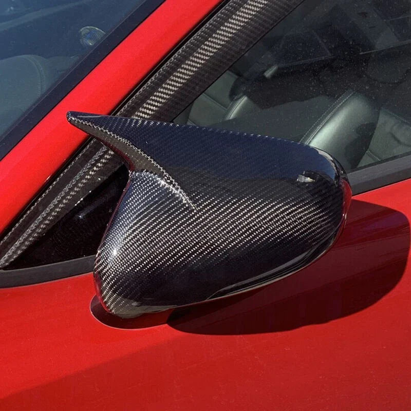 Carbon Fiber Style Side Mirror Cover for Kia Stinger (2018-2023)