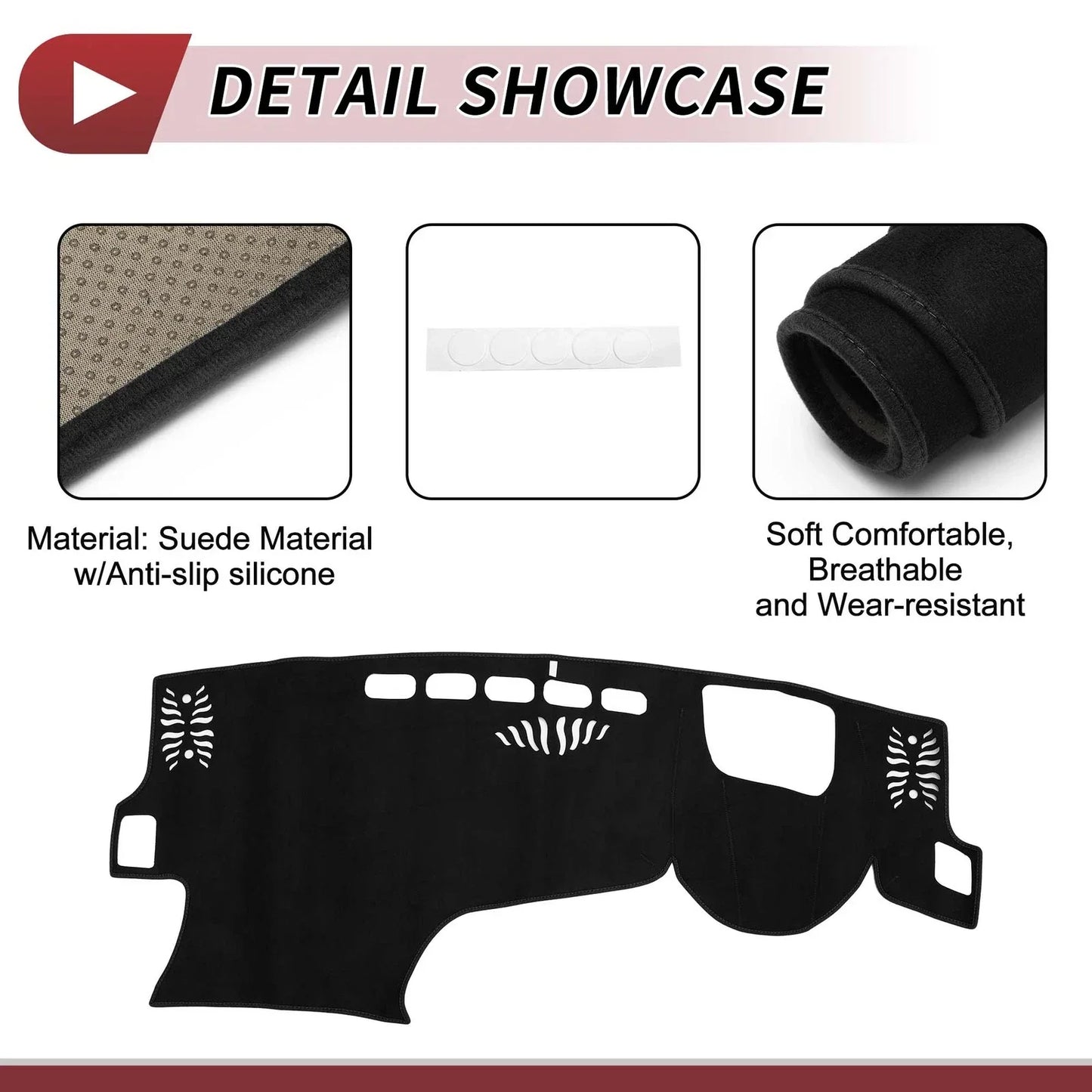 Dashboard Cover Mat for LEXUS NX250 2022-2023 Sun Protector Pad Black