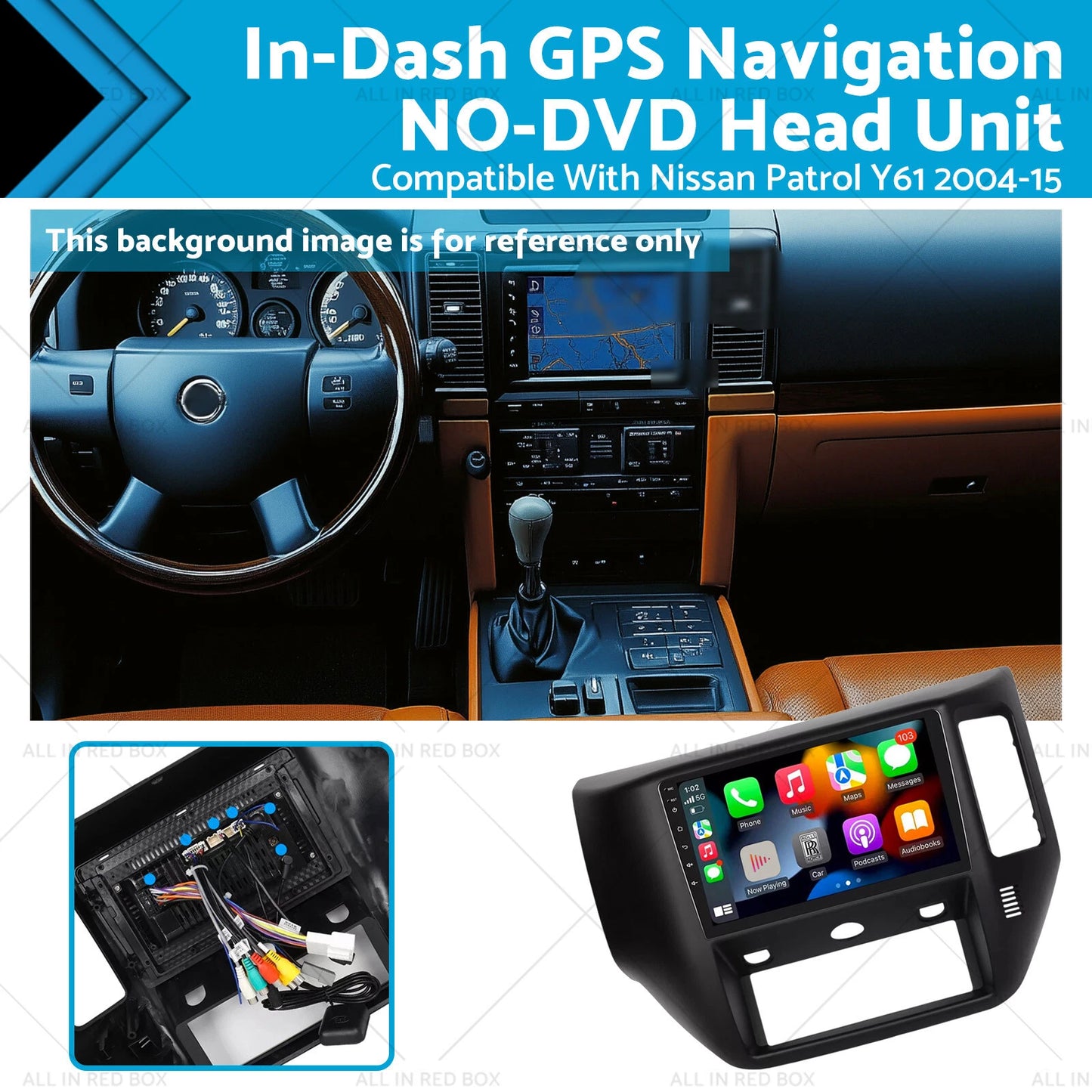 HD 1024x600 Android 13 Car Radio for Nissan Patrol Y61 (2004-2015)