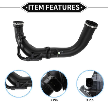 Intake Hose for Mercedes-Benz W204 2012-2015, Black, 2 x Compatible Parts